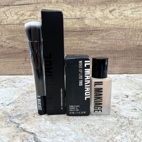 Bundle Il Makiag Woke Up Like This Foundation #005 Foundation Blending Brush 100